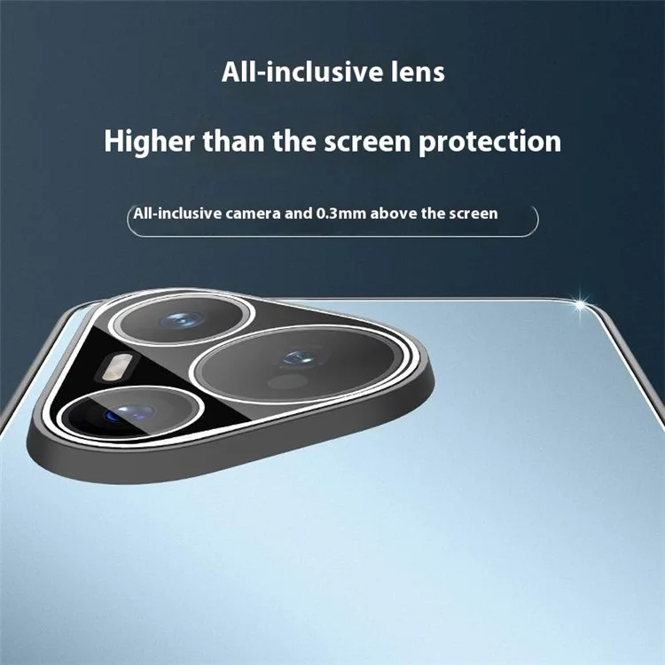 Funda para Huawei Pura 70 de PC + TPU, tapa trasera mate con película para lente - Negro