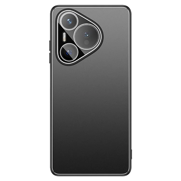 Funda para Huawei Pura 70 Pro / 70 Pro+, de PC+TPU, con cubierta trasera mate y película protectora para la lente - Negro