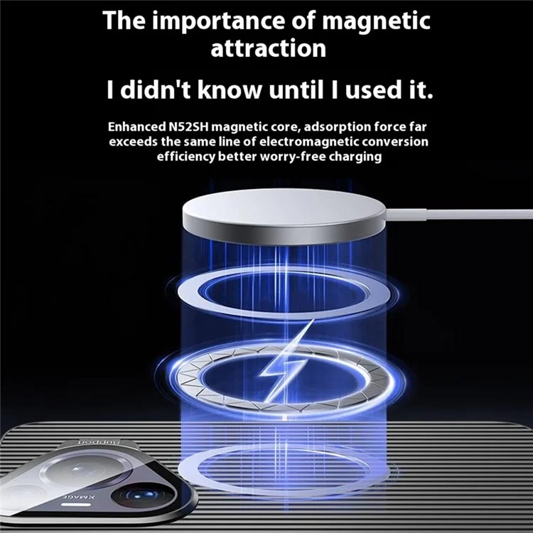 Für Huawei Pura 70 magnetische Hülle Metalllinsenrahmen Ständer PC + TPU Handyhülle mit Linsenfilm - Schwarz