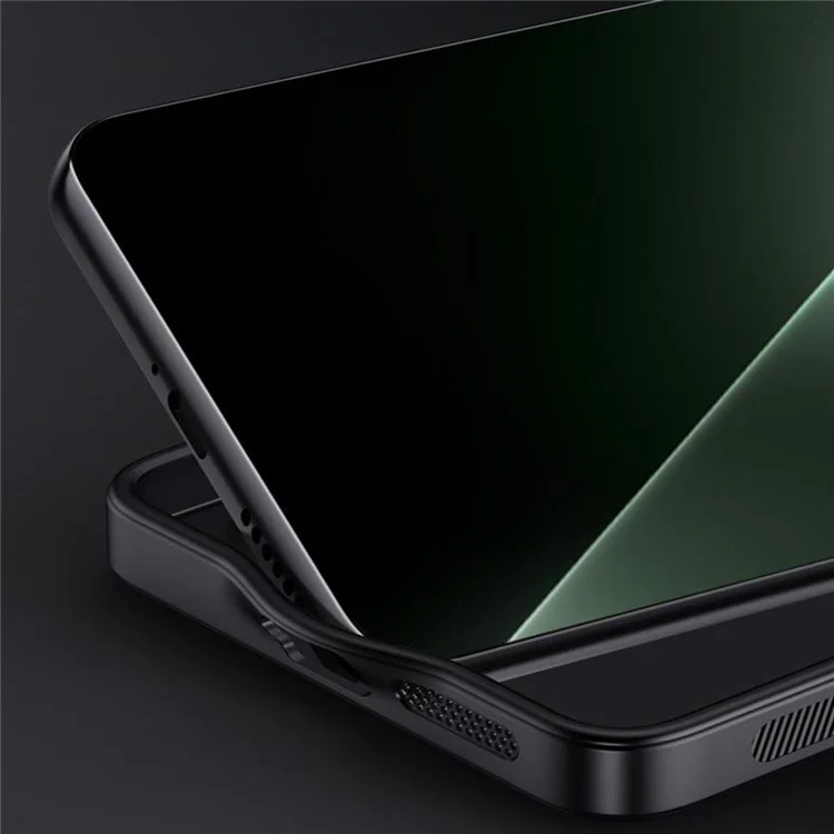 Capa de telefone For Honor GT com textura de madeira revestida de couro PU PC TPU - Preta