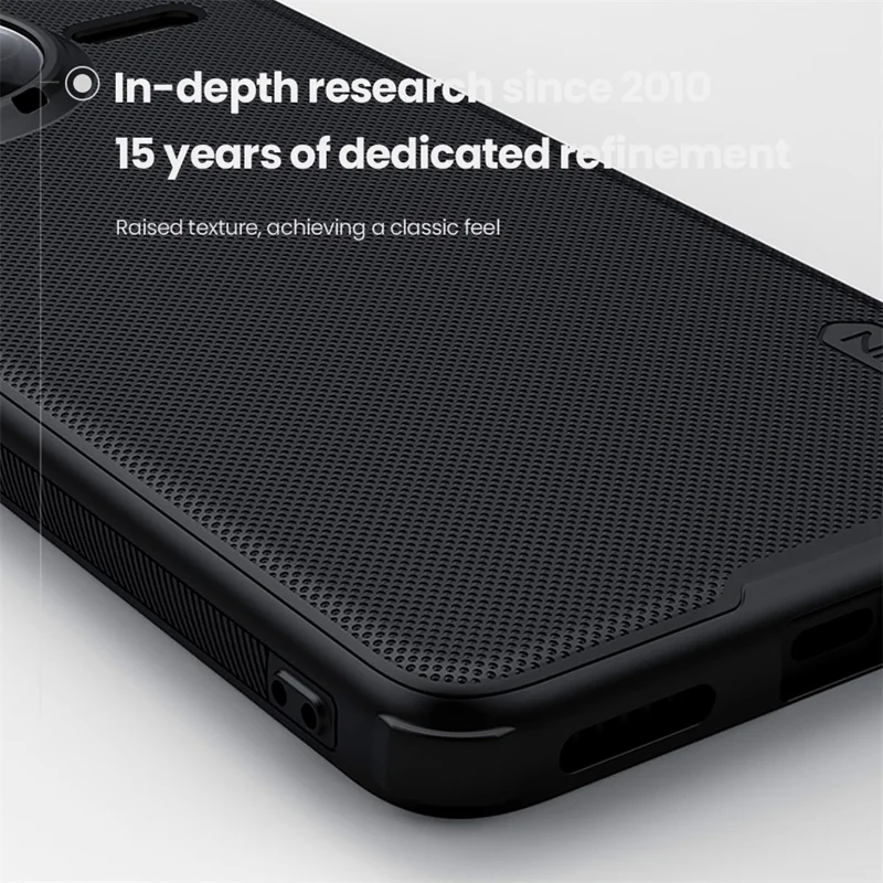 NILLKIN Frosted Shield Pro Hülle für Xiaomi Redmi K80 Pro 5G - Mattschwarze PC + TPU Handyhülle