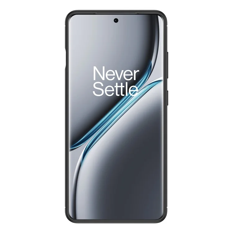 Per OnePlus Ace 5 5G Custodia Texture Litchi TPU Flessibile Copertura Telefonica, Nero