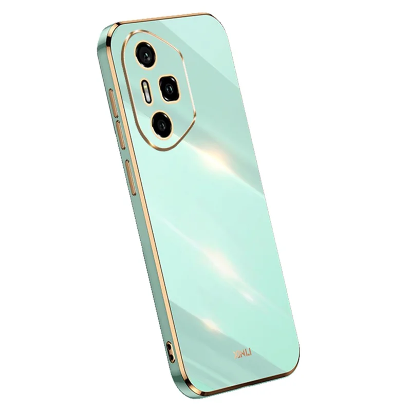 XINLI For Honor 300 Pro Case TPU Phone Cover with Electroplating Frame - Cyan