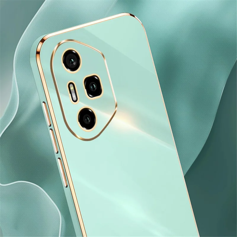 XINLI For Honor 300 Pro Case TPU Phone Cover with Electroplating Frame - Cyan