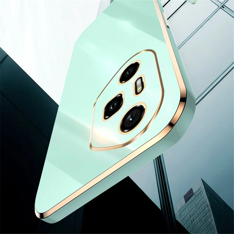 XINLI For Honor 300 Pro Case TPU Phone Cover with Electroplating Frame - Cyan