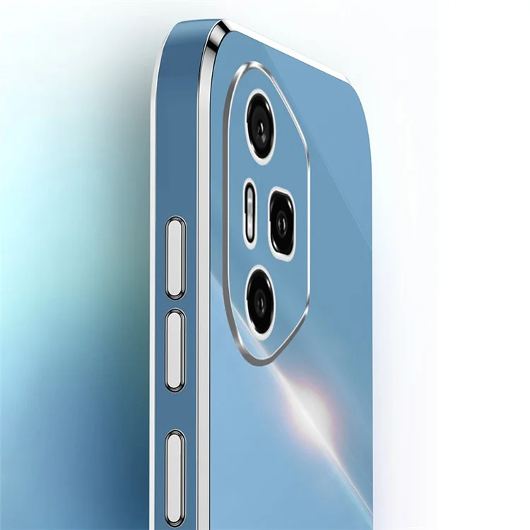 XINLI For Honor 300 Pro Case Ring Kickstand Electroplating TPU Phone Cover - Голубой
