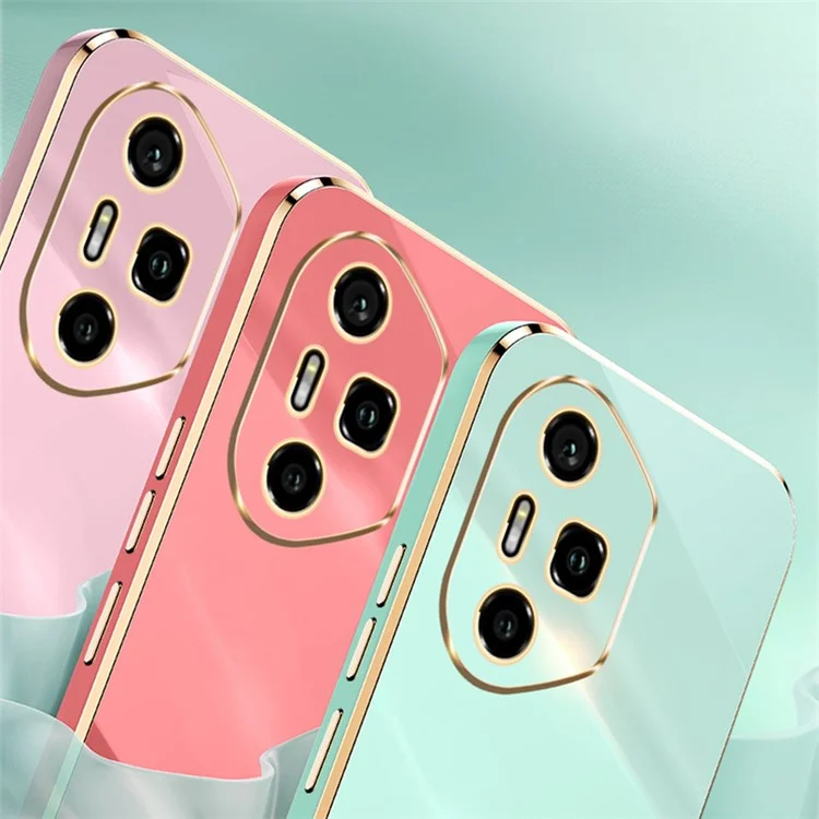 XINLI For Honor 300 Pro Case Ring Kickstand Electroplating TPU Phone Cover - Голубой