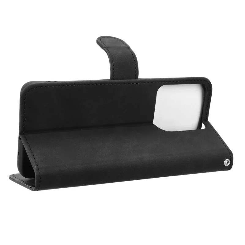 Für Motorola Moto G15 4G Ledercase Haptikgefühl Anti-Drop Wallet Flip Phone Cover - Schwarz
