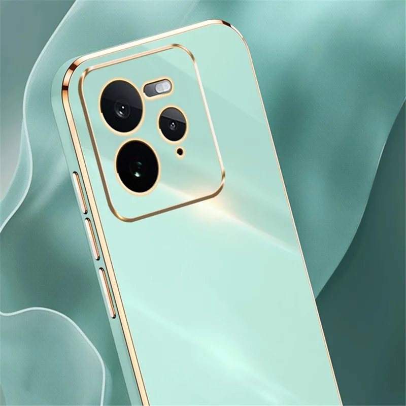 XINLI For Realme GT 7 Pro 5G Case TPU Phone Cover with Electroplating Frame - Cyan