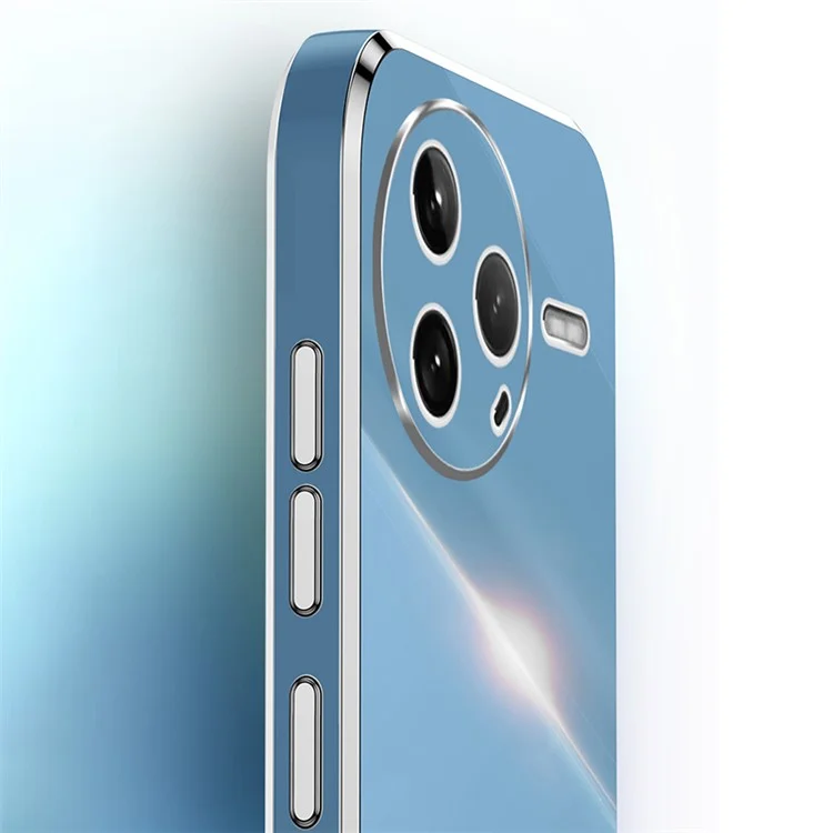 Funda para Xiaomi Redmi K80 5G de XINLI con anillo y soporte, cubierta de teléfono de TPU chapada - Cian