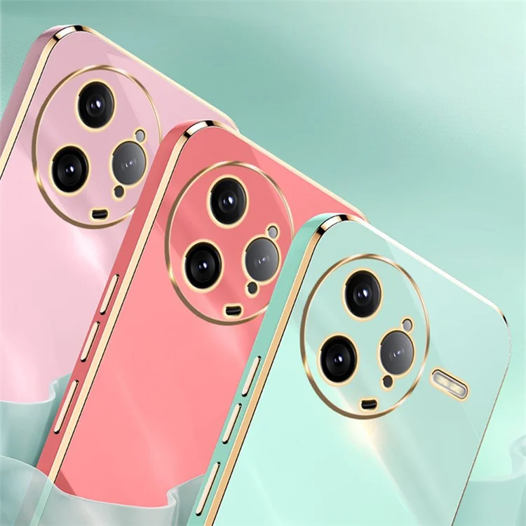 Custodia per Xiaomi Redmi K80 Pro 5G XINLI con anello di supporto, rivestimento in TPU placcato - Ciano
