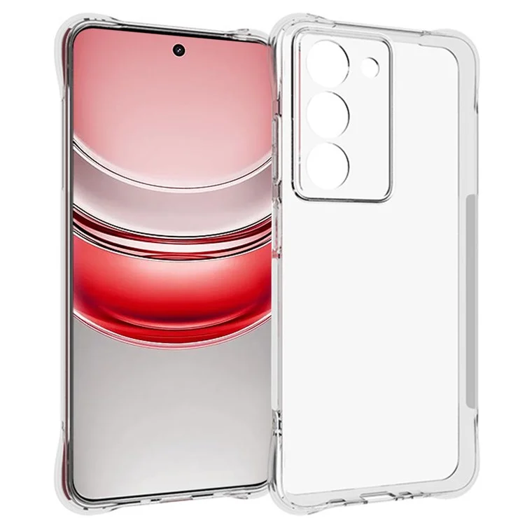 Compra a granel para Realme 14x 5G / Funda de teléfono transparente V60 Pro, cubierta trasera de TPU antideslizante y a prueba de golpes.