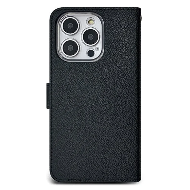 SIMPLY ROAR Кожаный чехол-бумажник с магнитной застежкой для iPhone 15 Pro Max - Черный