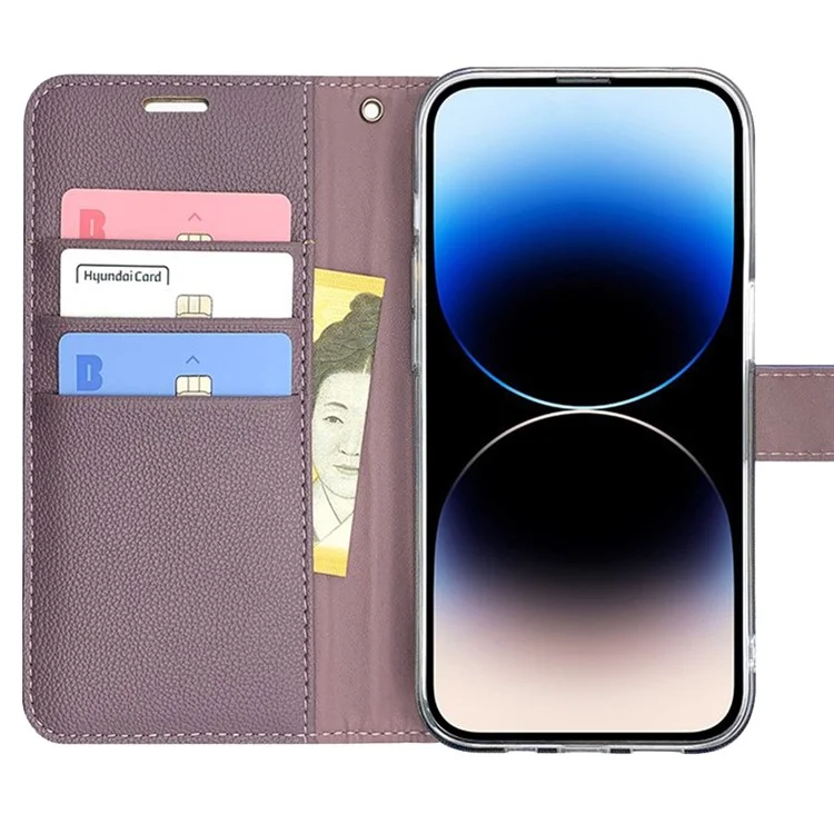 SIMPLY ROAR Lederetui mit Geldbörse und Magnetverschluss für iPhone 15 Pro - Dunkelgrün