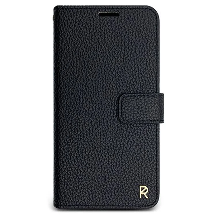 SIMPLY ROAR Funda con tarjetero para iPhone 15 Pro de piel - Negro