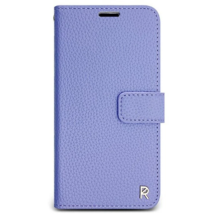 SIMPLY ROAR Funda con tarjetero para iPhone 14 Pro Max de piel - Púrpura