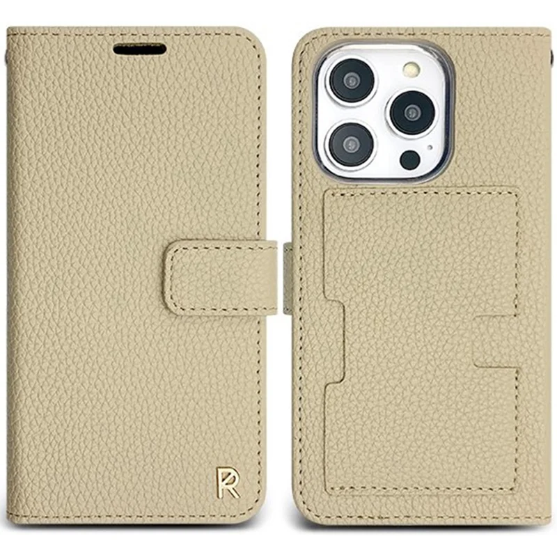 SIMPLY ROAR For iPhone 13 Pro Max Case with Wallet Card Holder Leather Phone Cover - Khaki