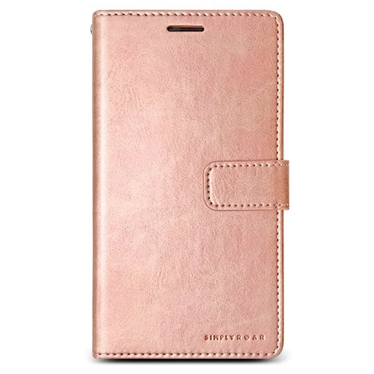 SIMPLY ROAR Leder-Flip-Case Wallet für iPhone 16 Pro Max - Pink