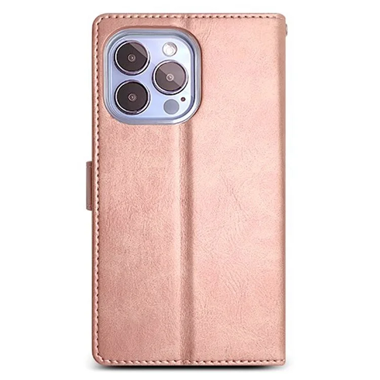 SIMPLY ROAR Leder-Flip-Case Wallet für iPhone 16 Pro Max - Pink