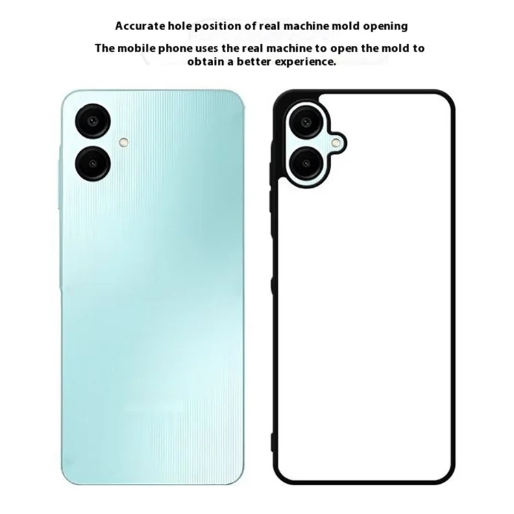 10 unidades / Pacote para Capa Samsung Galaxy A06 Caso PC + TPU Capa de Telefone Suporte Impressão por Transferência de Calor