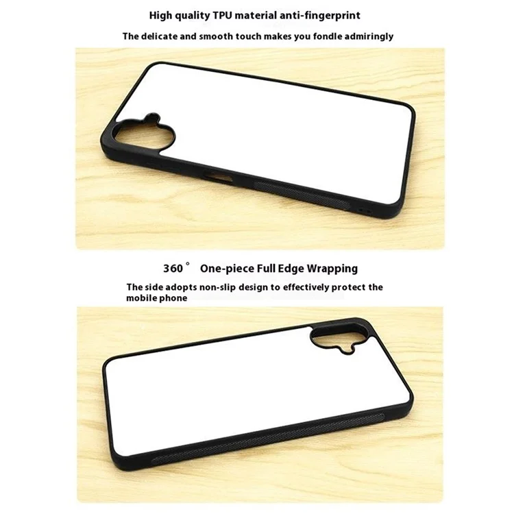 10 unidades / Pacote para Capa Samsung Galaxy A06 Caso PC + TPU Capa de Telefone Suporte Impressão por Transferência de Calor