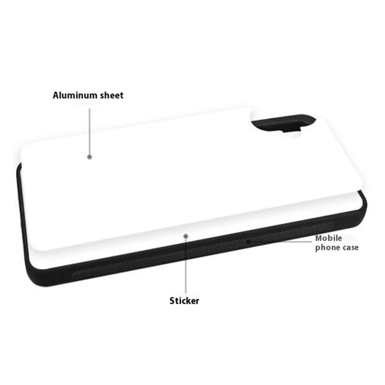 10 unidades / Pacote para Capa Samsung Galaxy A06 Caso PC + TPU Capa de Telefone Suporte Impressão por Transferência de Calor