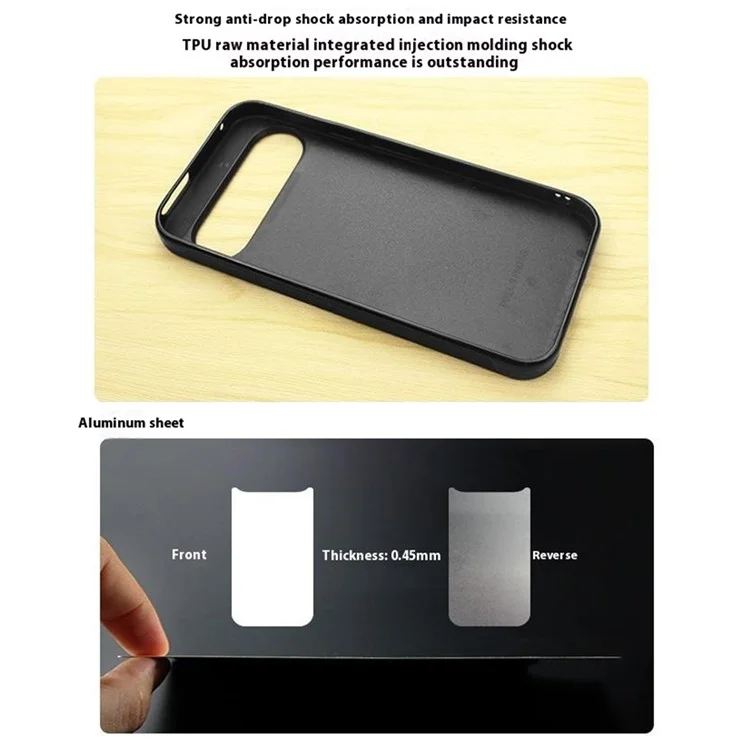 10 pezzi / confezione per Google Pixel 9 Pro XL Cover telefono PC + TPU Supporto stampa a trasferimento di calore