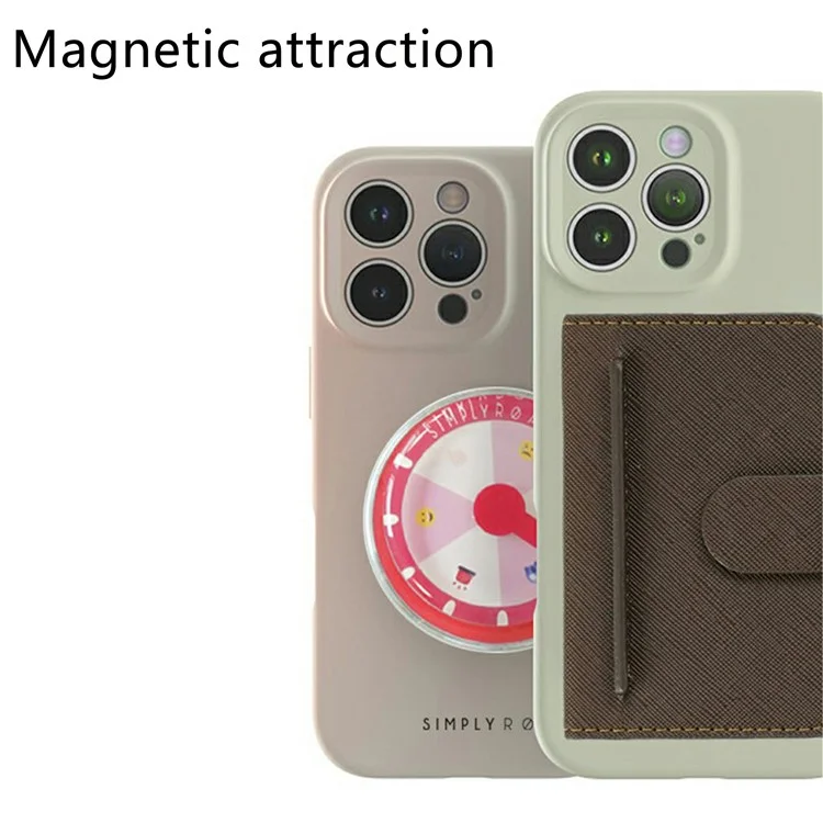 SIMPLY ROAR For iPhone 15 Pro Max Liquid Silicone Case Compatible with MagSafe Mobile Phone Cover - Brown
