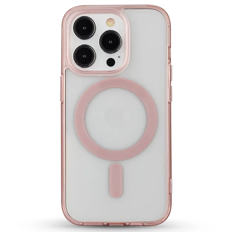 SIMPLY ROAR For iPhone 13 Pro Max Case Compatible with MagSafe Clear Phone Back Cover - Pink