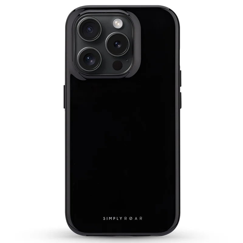 SIMPLY ROAR For iPhone 15 Pro Case Compatible with MagSafe Shockproof Phone Cover - Black