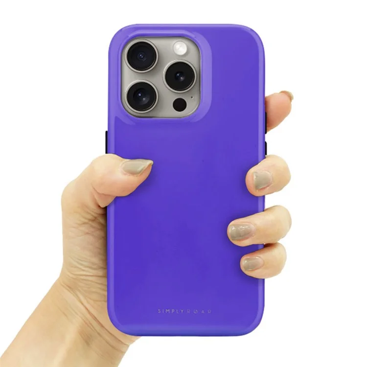 SIMPLY ROAR Capa compatível com iPhone 13 Pro com MagSafe, à prova de choques - Preta