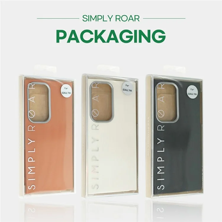 SIMPLY ROAR Textured TPU stoßfeste Handyhülle für Samsung Galaxy S24 Ultra - Weiß