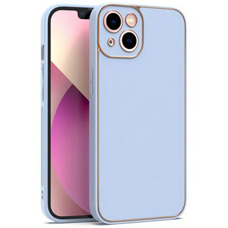 SIMPLY ROAR Чехол для iPhone 15 из искусственной кожи + TPU с электрохимическим покрытием - Синий