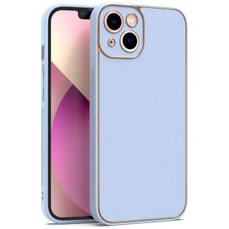 Étui pour iPhone 14 SIMPLY ROAR en cuir PU et TPU avec revêtement électrolytique - Bleu