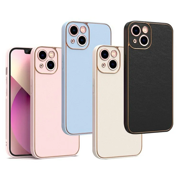 Étui pour iPhone 14 SIMPLY ROAR en cuir PU et TPU avec revêtement électrolytique - Bleu