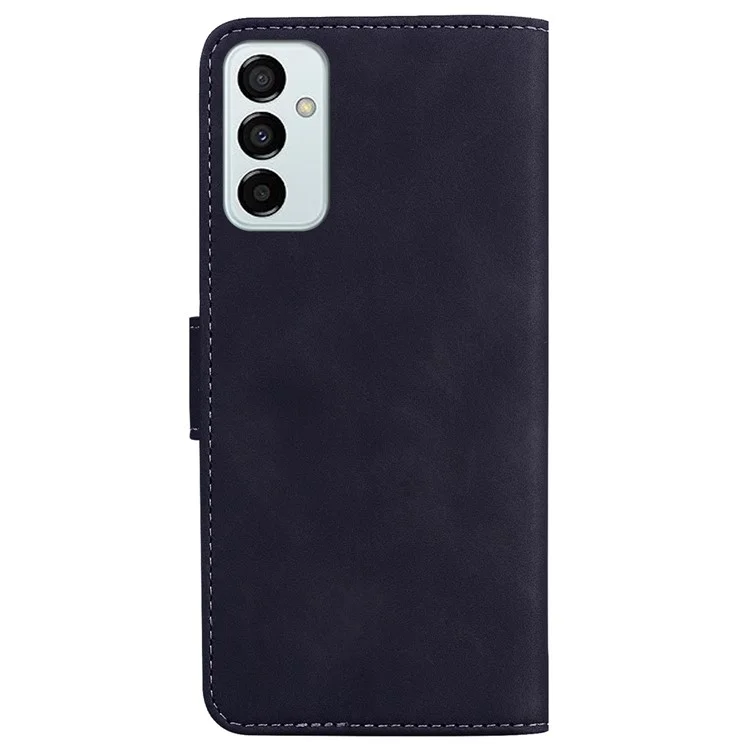Para Samsung Galaxy M13 4G Butterfly Padrão Impressão PU Cear - Preto