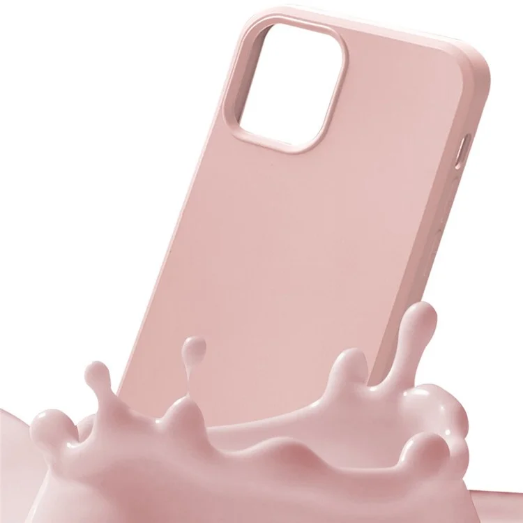 SIMPLY ROAR Coque pour iPhone 14 Pro Max en TPU souple avec texture de silicone liquide - Beige
