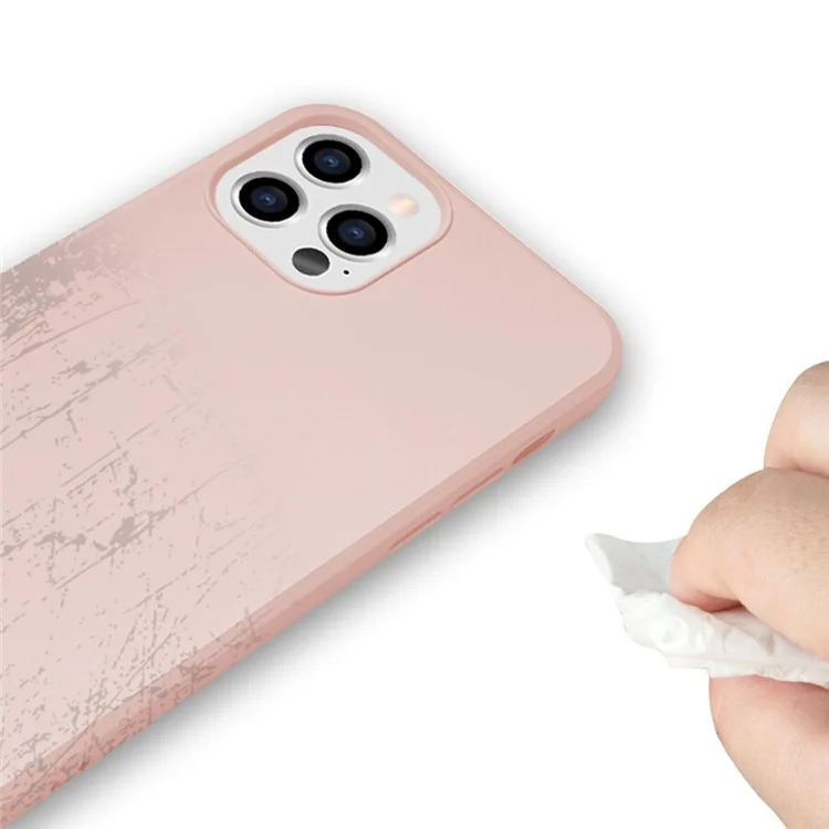 SIMPLY ROAR Coque pour iPhone 14 Pro Max en TPU souple avec texture de silicone liquide - Beige