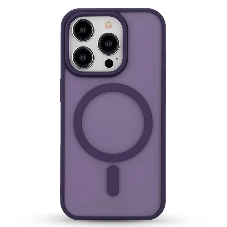 SIMPLY ROAR Capa para iPhone 13 Pro Compatível com MagSafe Telefone PC + Capa de Telefone Fosca Translúcida de TPU - Roxo