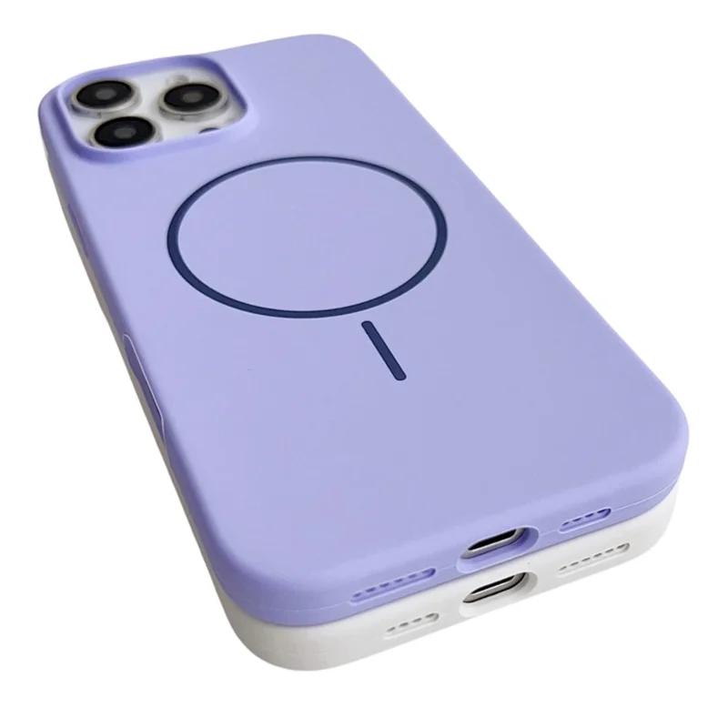 For iPhone 16 Pro Case Compatible with MagSafe Silicone Phone Back Cover - Grey