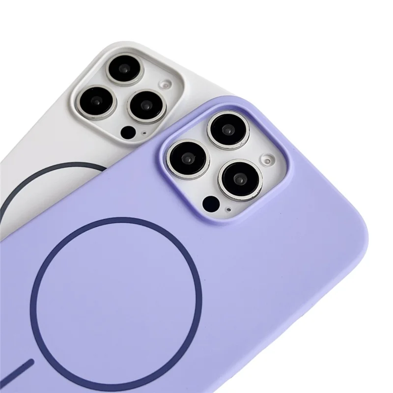 For iPhone 16 Pro Case Compatible with MagSafe Silicone Phone Back Cover - Grey