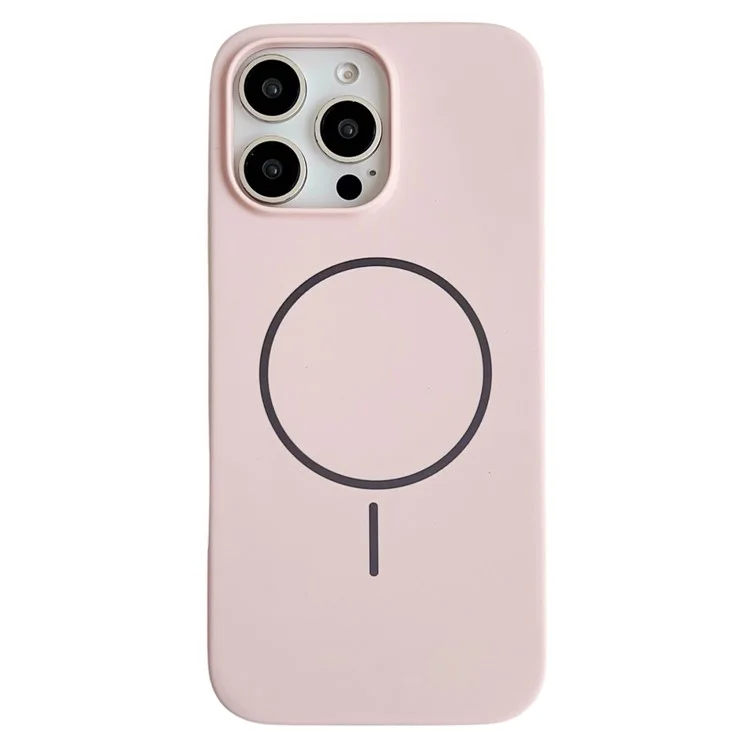 For iPhone 16 Pro Max Case Compatible with MagSafe Silicone Phone Back Cover - Light Pink