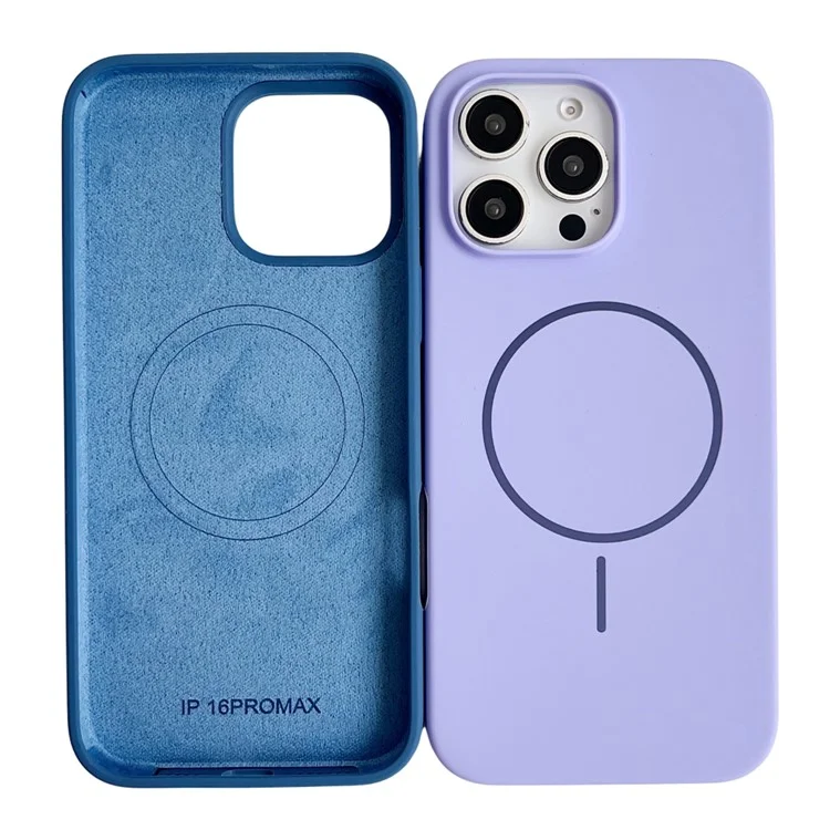 For iPhone 16 Pro Max Case Compatible with MagSafe Silicone Phone Back Cover - Light Pink