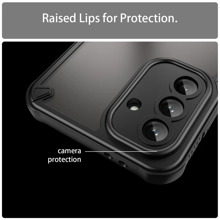 Custodia ibrida opaca per Samsung Galaxy A56 5G - Nera