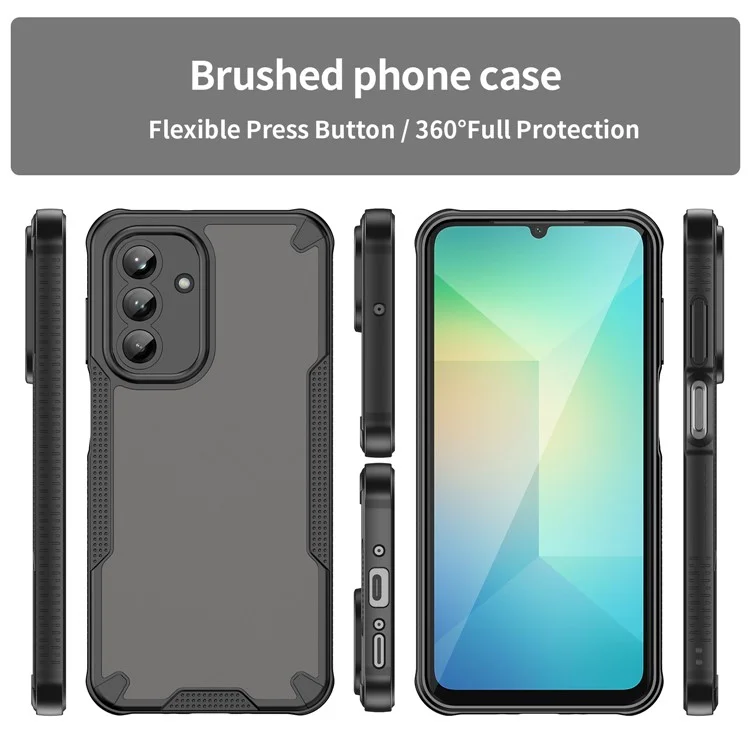 Custodia ibrida opaca per Samsung Galaxy A26 5G - Nero