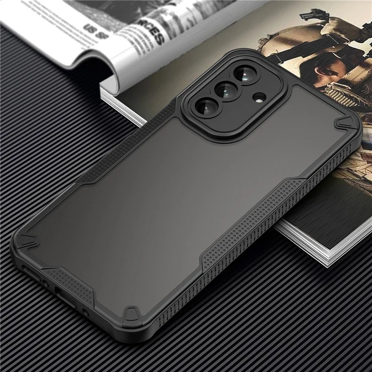 Custodia ibrida opaca per Samsung Galaxy A26 5G - Nero