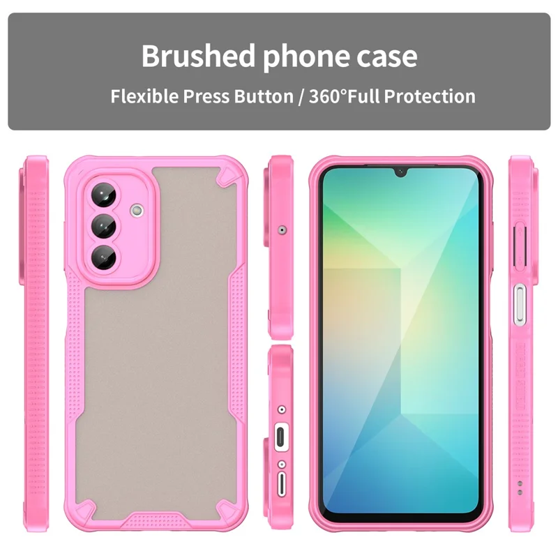 For Samsung Galaxy A26 5G Case Hybrid Frosted Phone Back Cover - Pink