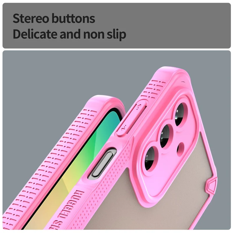 For Samsung Galaxy A26 5G Case Hybrid Frosted Phone Back Cover - Pink