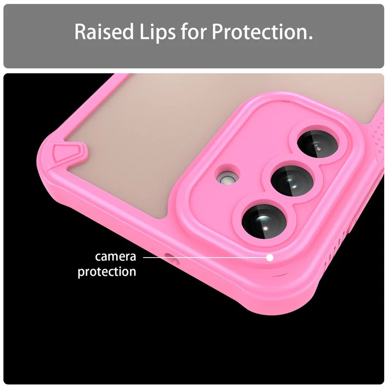 For Samsung Galaxy A26 5G Case Hybrid Frosted Phone Back Cover - Pink