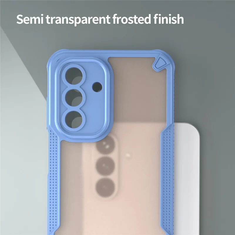 For Samsung Galaxy A26 5G Case Hybrid Frosted Phone Back Cover - Blue